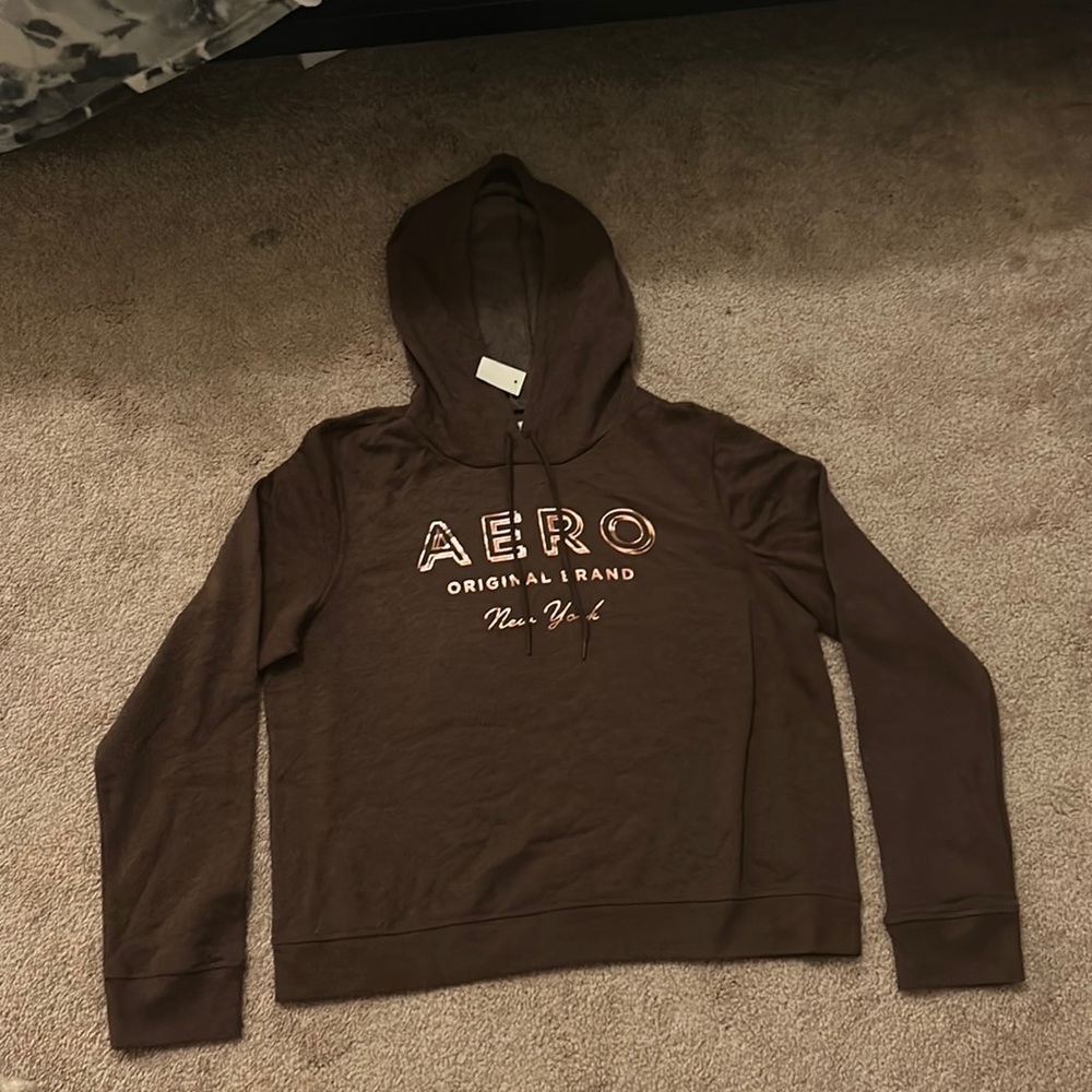 Womens Aeropostale XL Dark Brown Hoodie